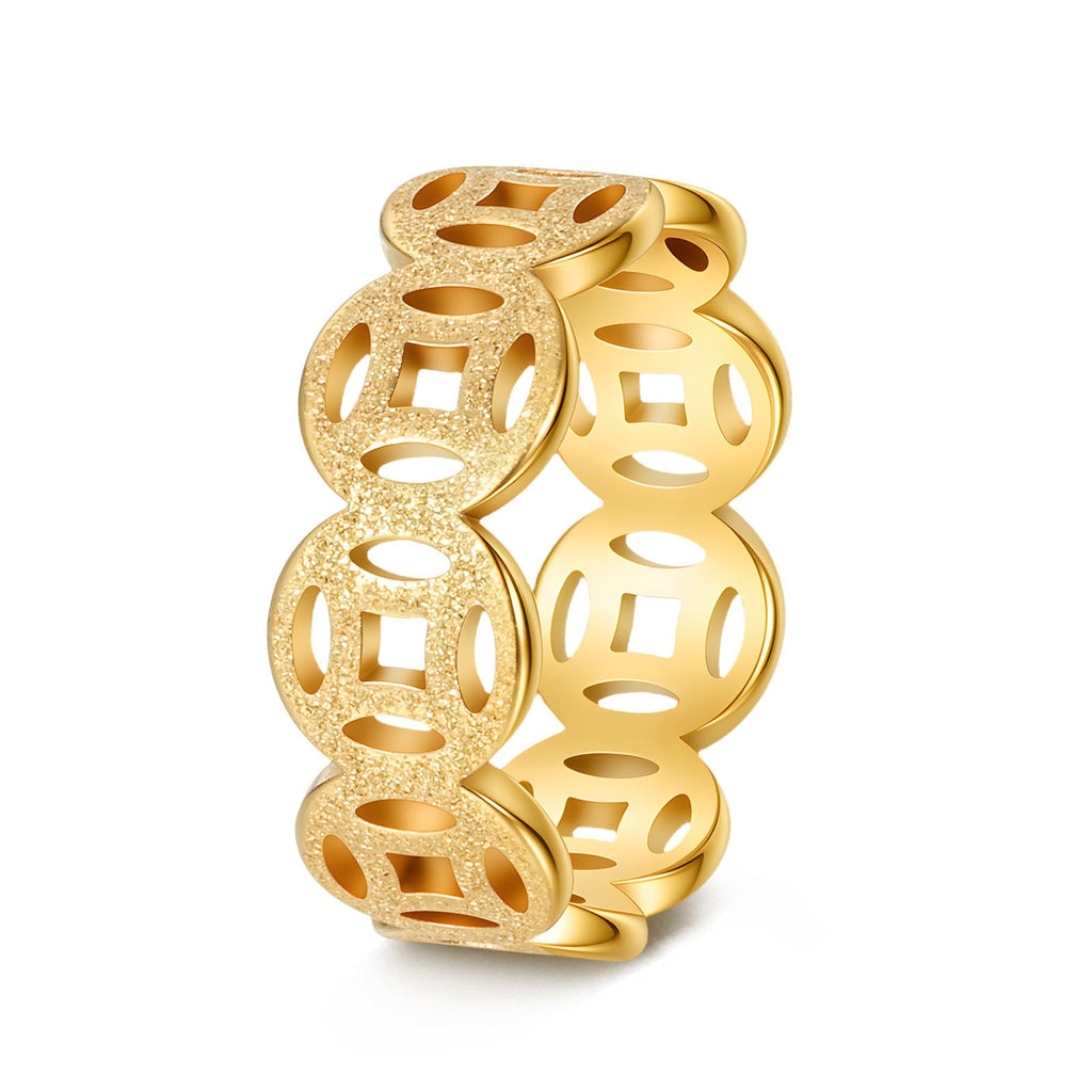 Anillo Ella de Patrón Clásico | Oro