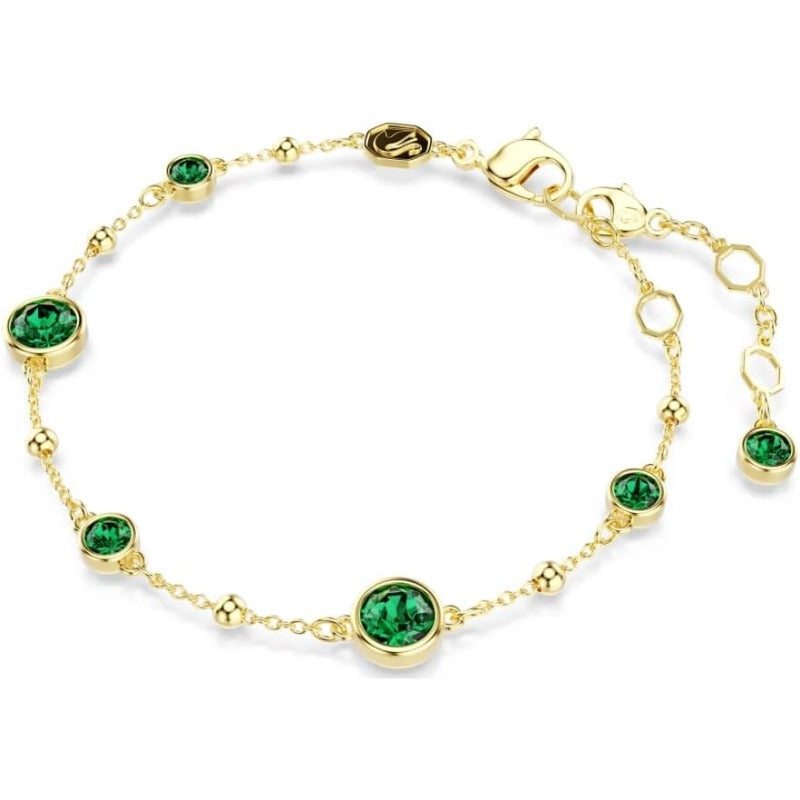 Pulsera Delicada con Esmeralda | Oro