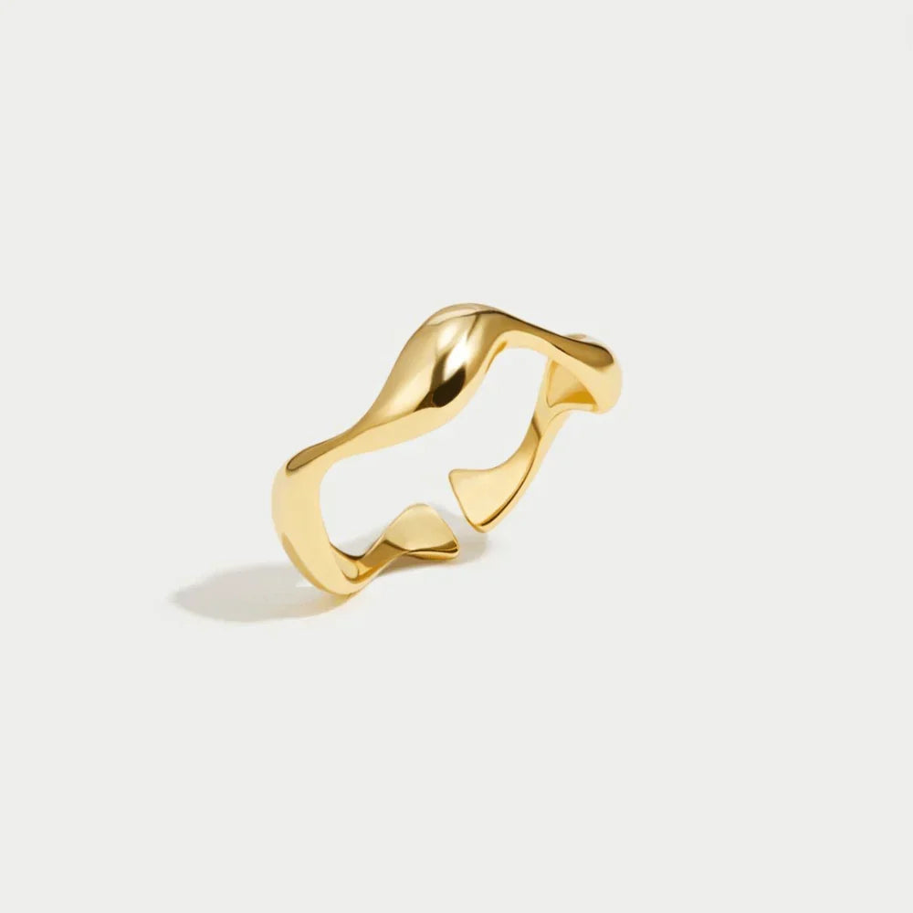 Anillo Elyra Flujo Suave | Oro
