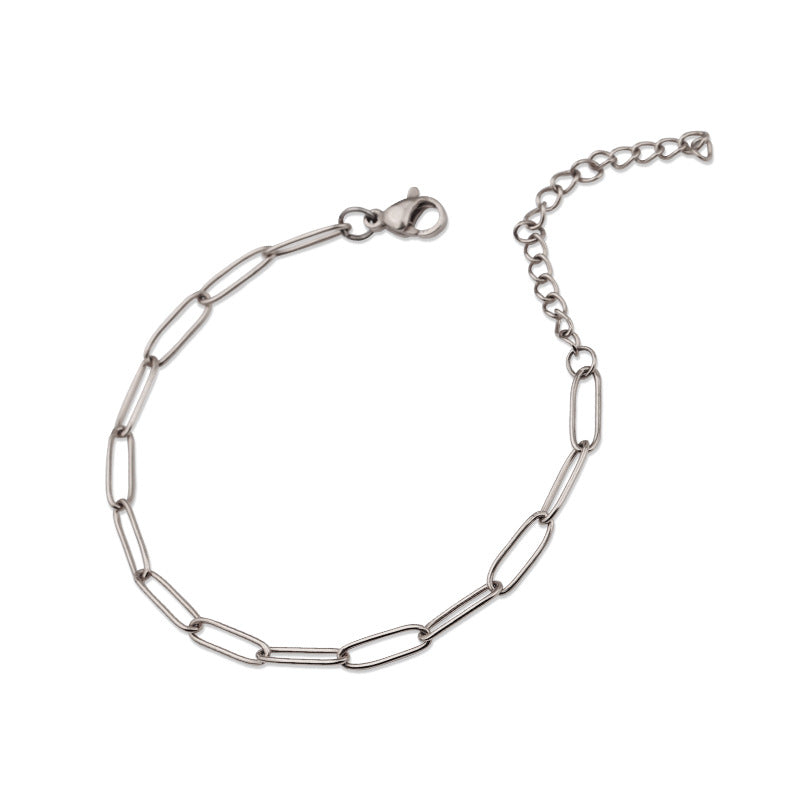 Pulsera de Eslabones Venice | Oro blanco