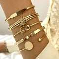 Juego de Pulseras Elegancia Anudada | Oro