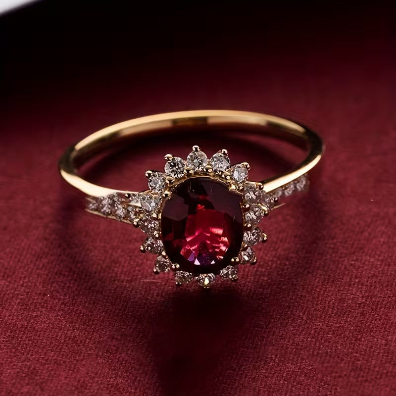 Anillo Emperatriz Rojo | Oro