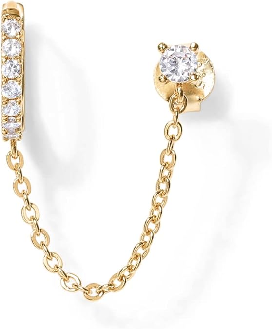 Aretes Cadena Adella | Oro