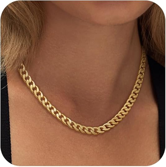 Collar Eslabón Cubano Grueso | Oro
