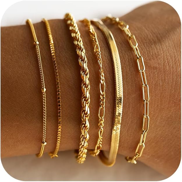 Juego de Pulseras Isabella Vernetta | Oro blanco