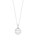 Collar con dije de signo zodiacal | Oro blanco