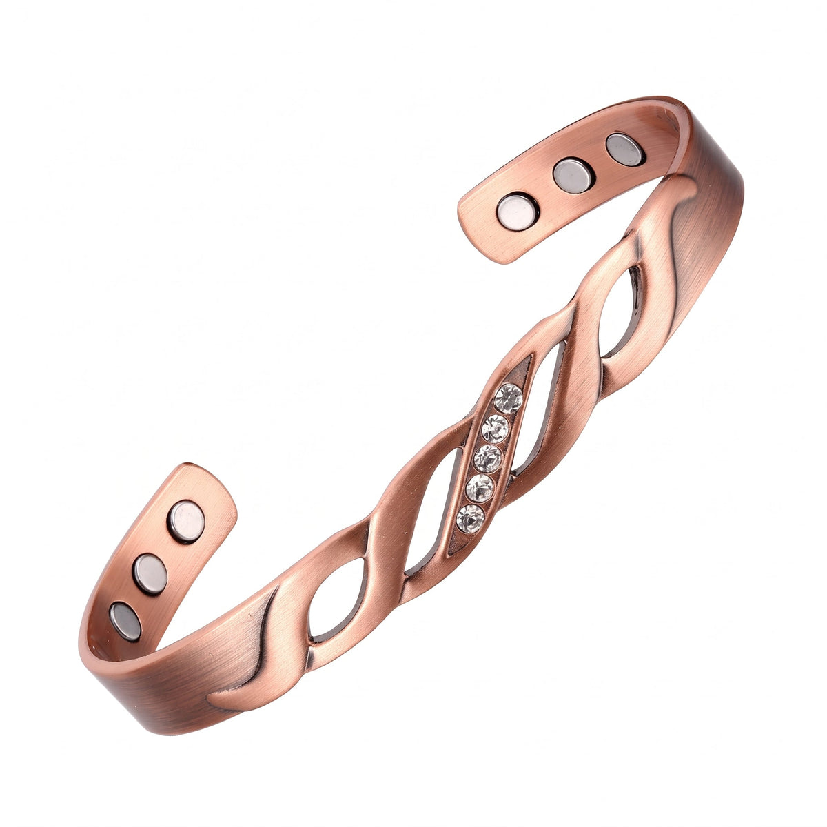 Pulsera Entrelazada Vivienne de Cobre