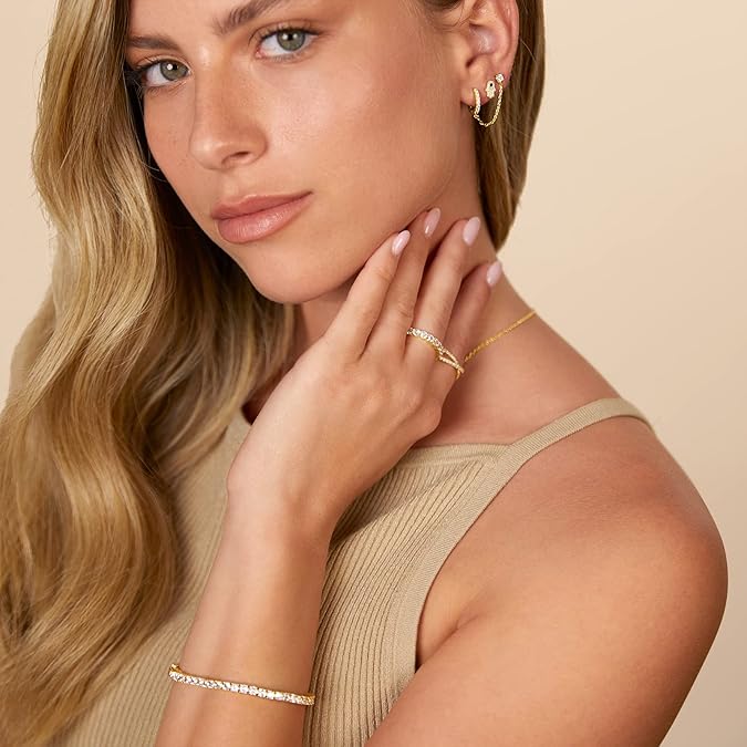 Aretes Cadena Adella | Oro