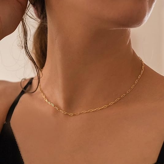 Collar en Capas con Rubí Tipo Clip | Oro