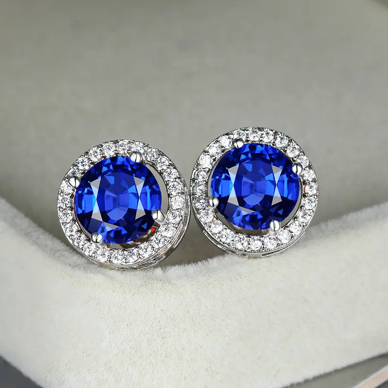 Aretes Celestine Lúcia | Oro blanco
