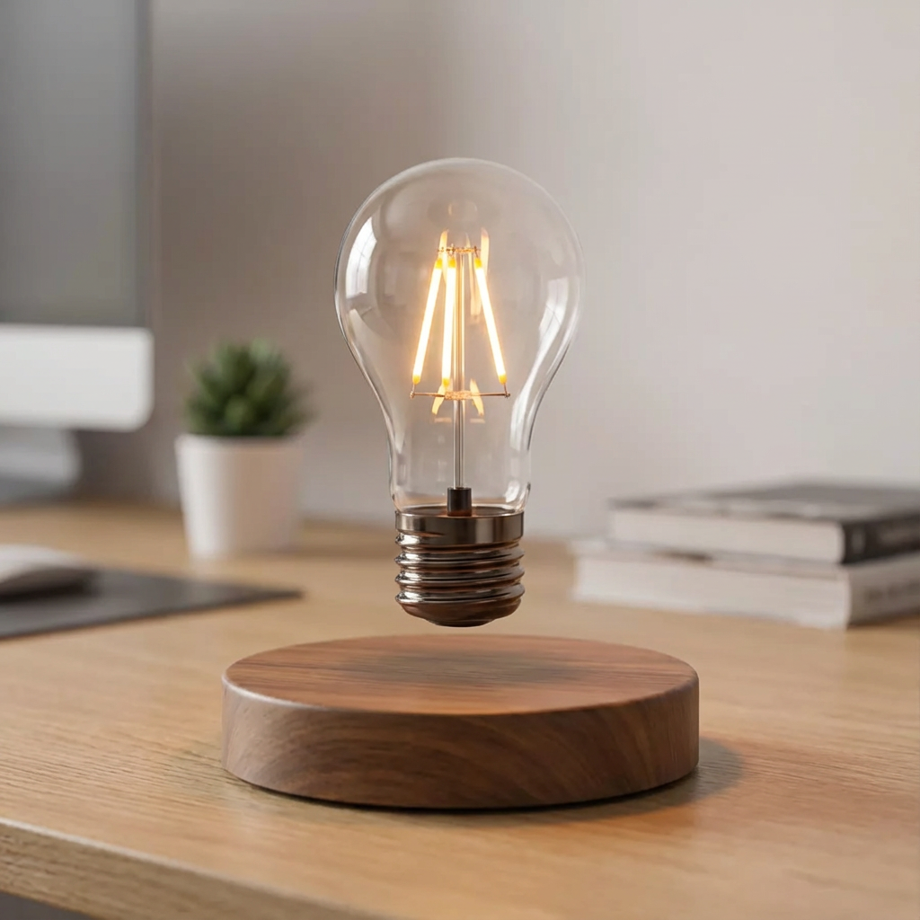 ליסה – מנורת שולחן LED מגנטית צפה