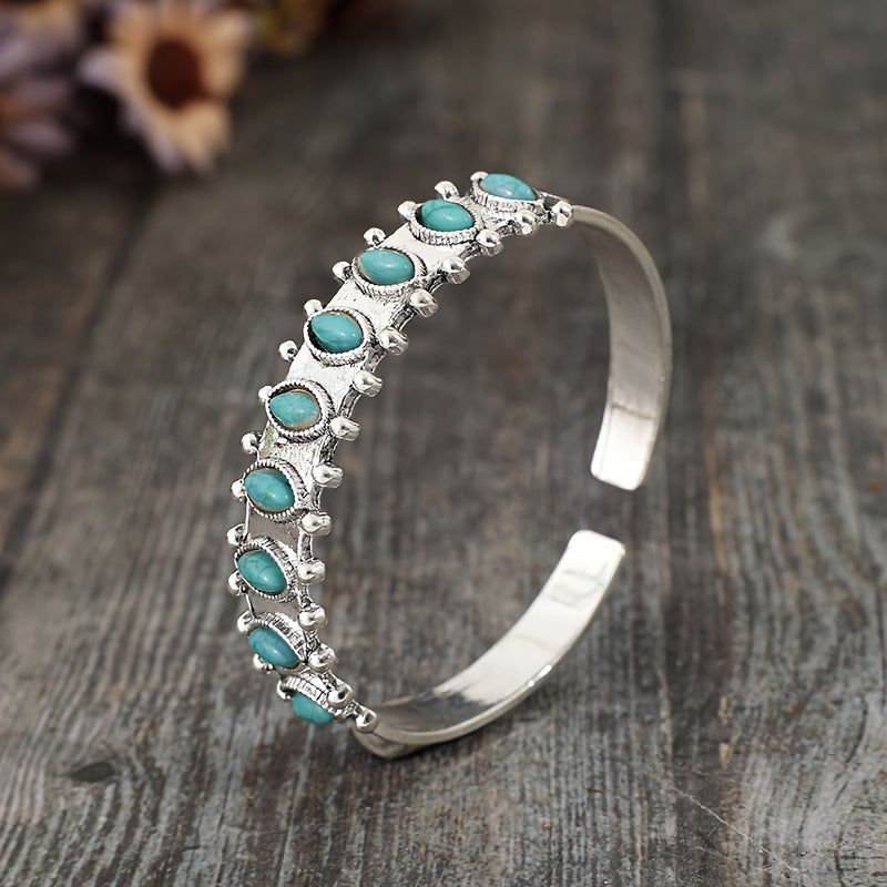 Pulsera Turquesa Azmira | Oro blanco