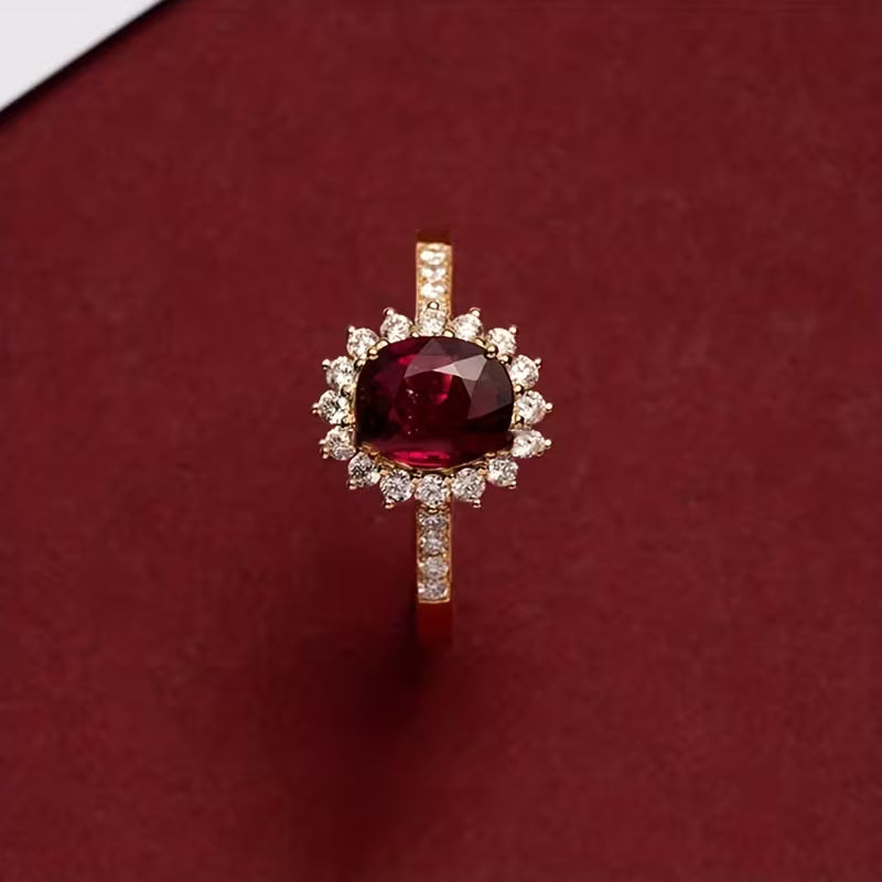 Anillo Emperatriz Rojo | Oro