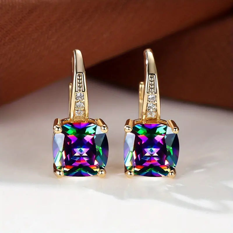 Arracadas Mystic con Piedra | Oro