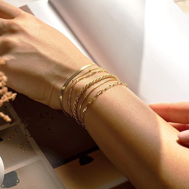 Juego de Pulseras Isabella Vernetta | Oro blanco