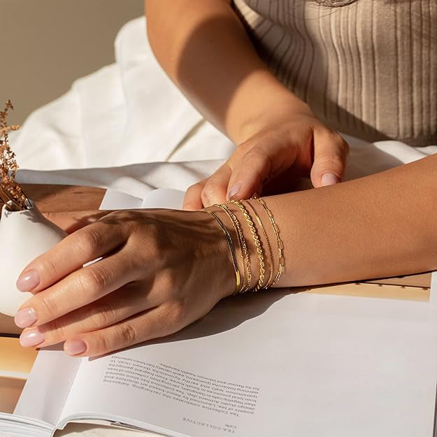 Juego de pulseras Isabella Vernetta | Oro