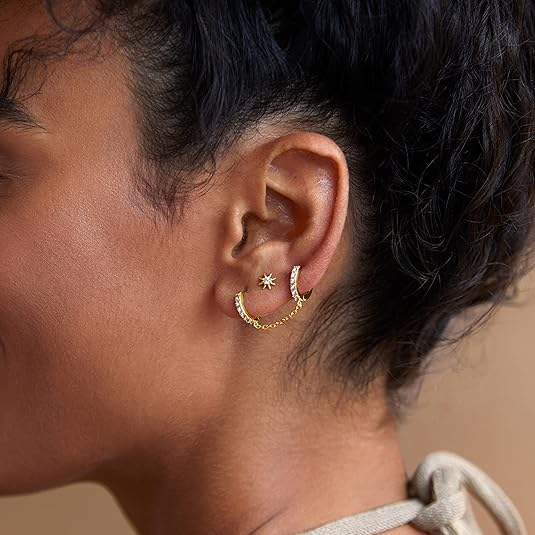 Aretes Rayo de Sol | Oro
