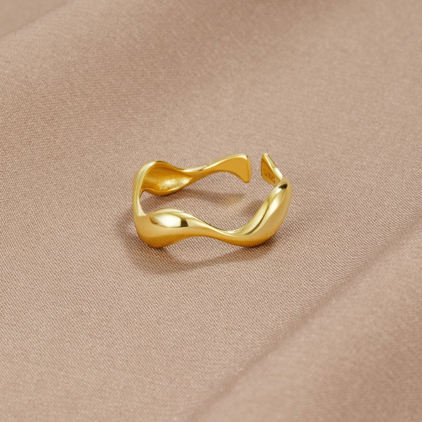 Anillo Elyra Flujo Suave | Oro
