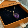 Collar Amatista Imperial Oval | Oro