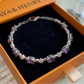 Pulsera Amatista Luz Estelar | Oro blanco