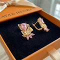 Aretes Amorette Rosepetal | Oro rosa