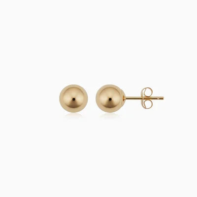Aretes de botón Have a Ball | Oro