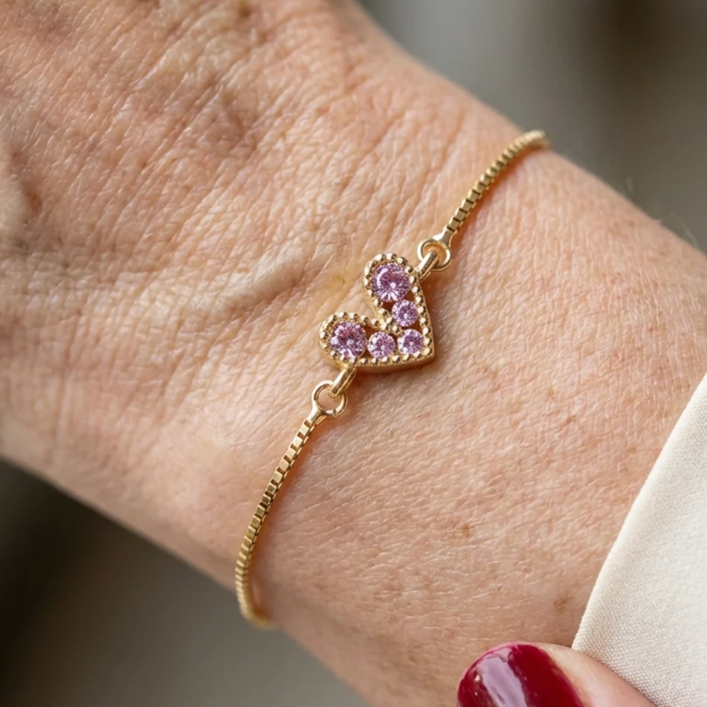 Pulsera Amor Rosa Palo | Oro