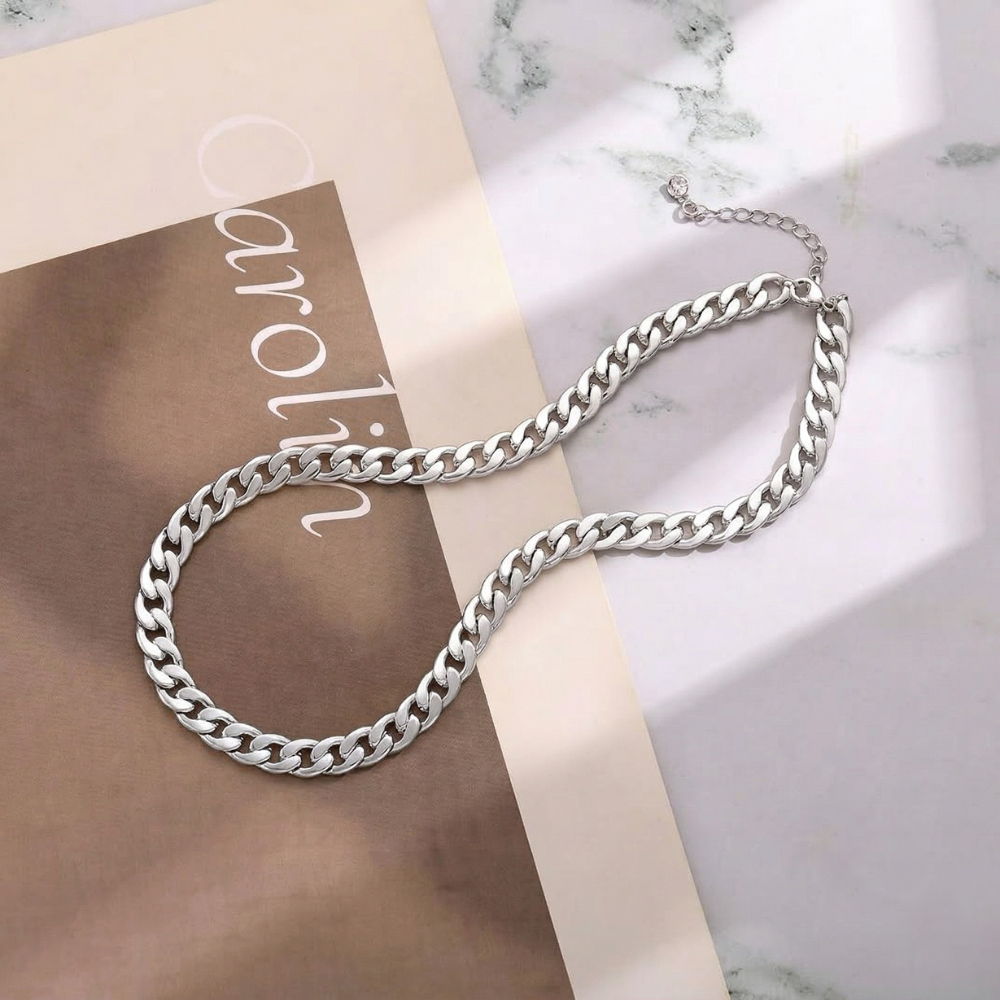 Collar Eslabón Cubano Grueso | Oro
