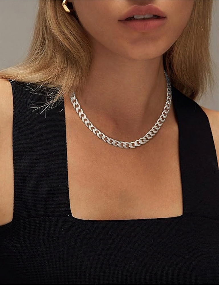 Collar Eslabón Cubano Grueso | Oro