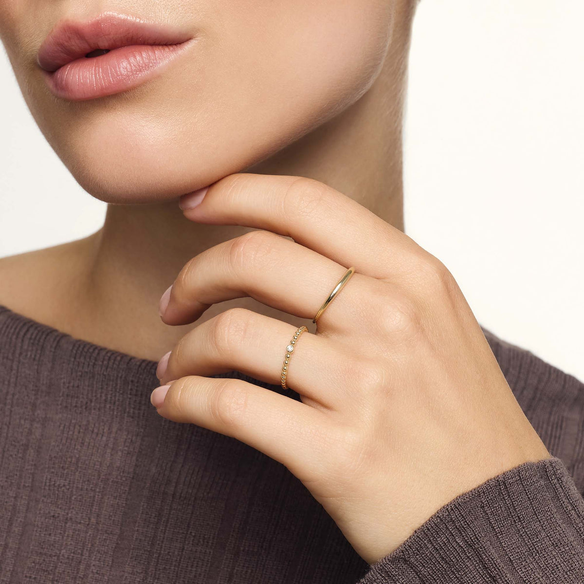 Anillo Domo Delgado | Oro