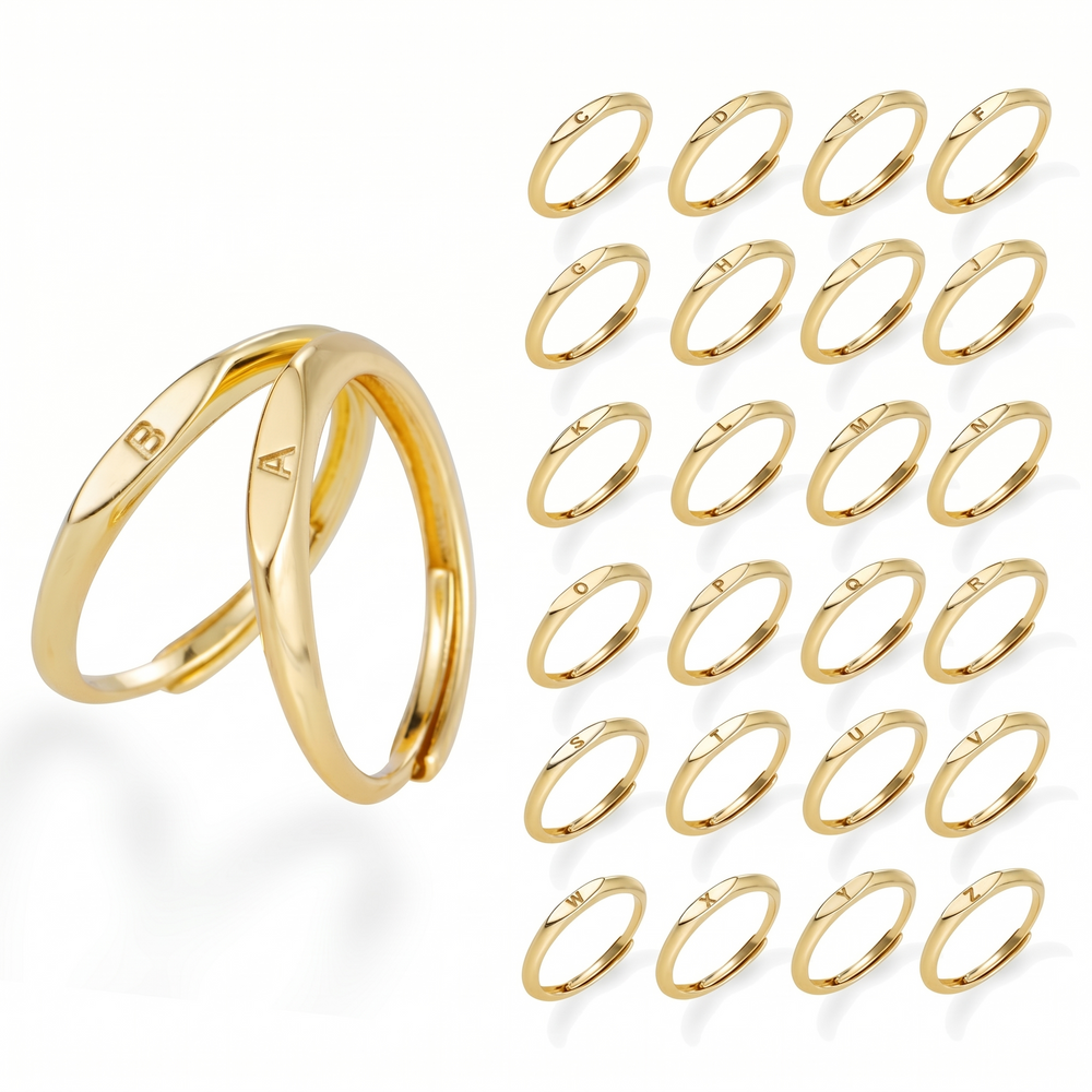 Anillo con Inicial Elara | Oro