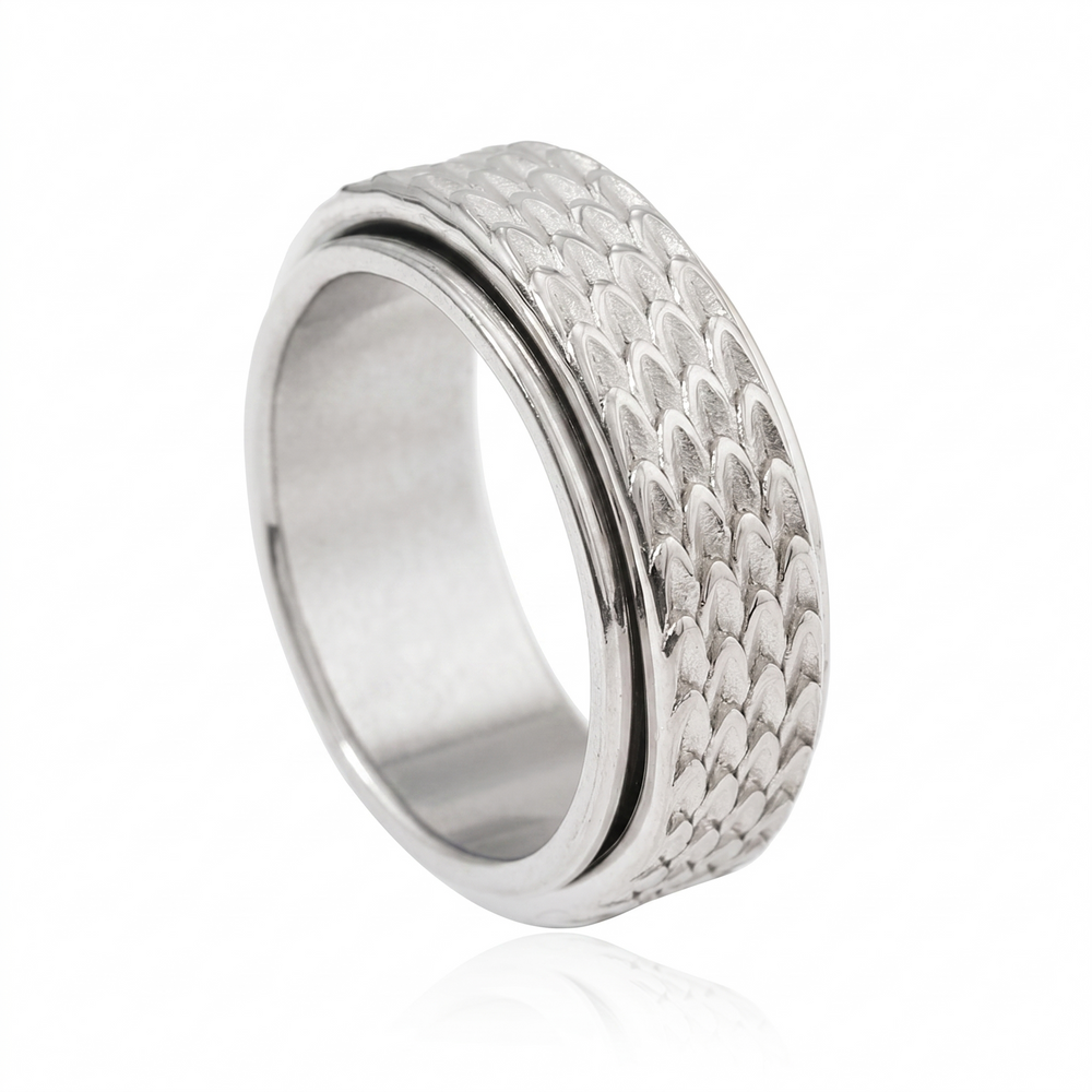 Anillo Giratorio Toren de Escamas | Oro