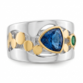 Anillo Antiguo Gema de Hielo | Oro blanco