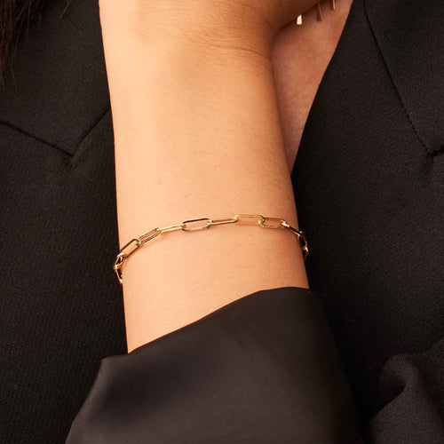 Pulsera de Eslabones Venice | Oro blanco