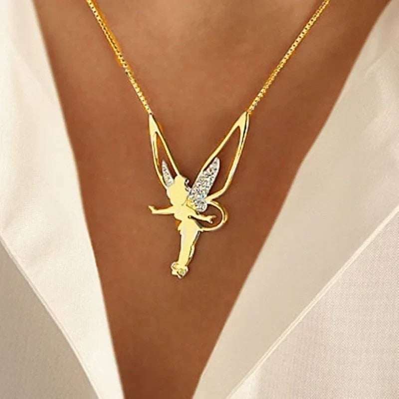 Collar de Hada de la Suerte | Oro blanco