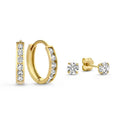 Juego de Aretes Dara Brillane con Piedras | Oro