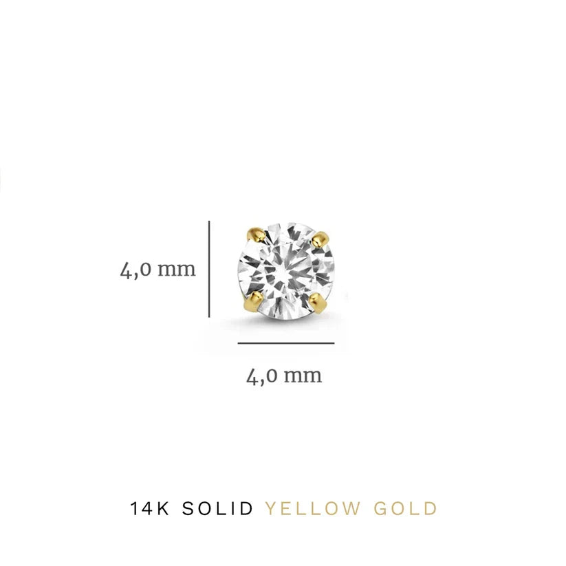 Juego de Aretes Dara Brillane con Piedras | Oro