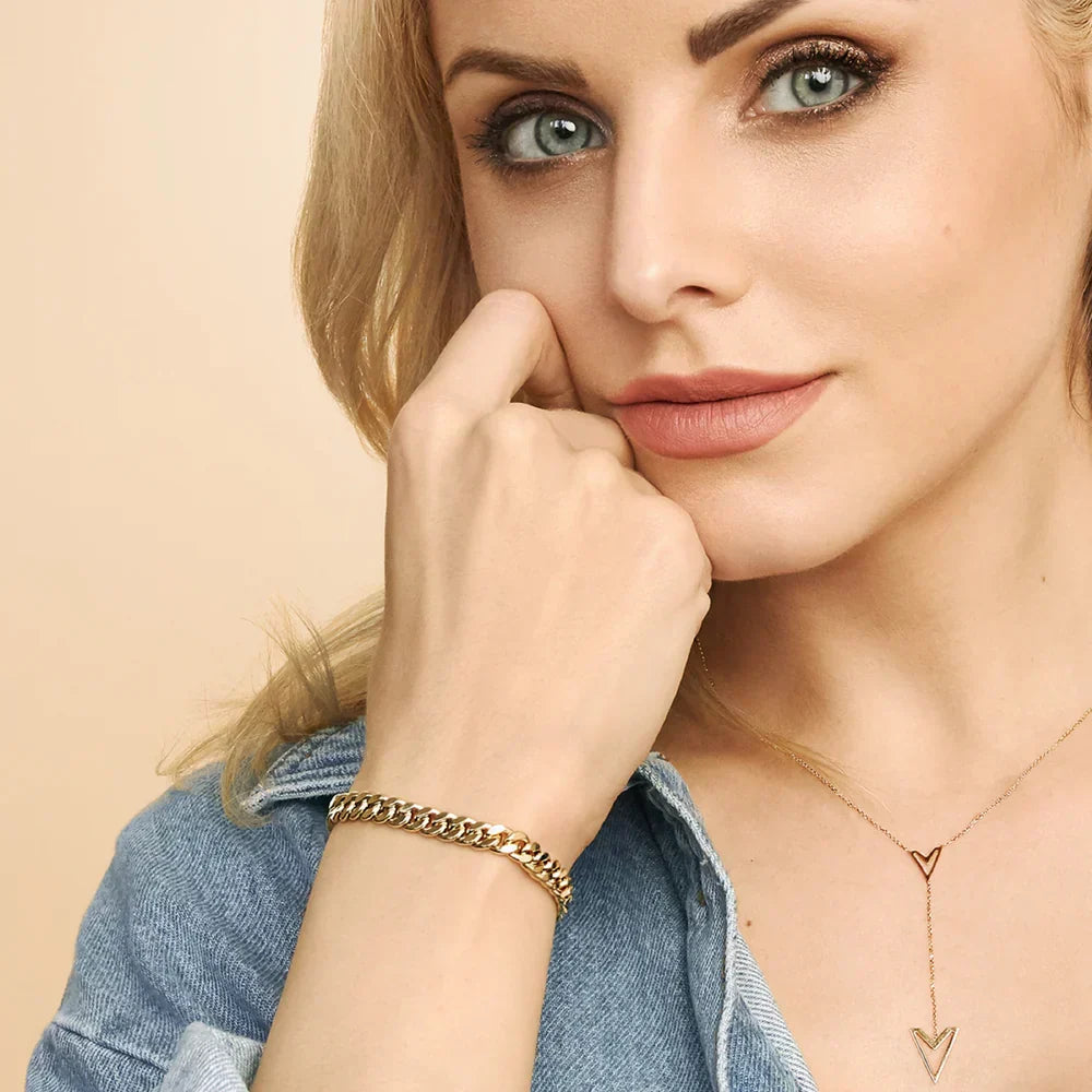 Pulsera Cubana de Época | Oro