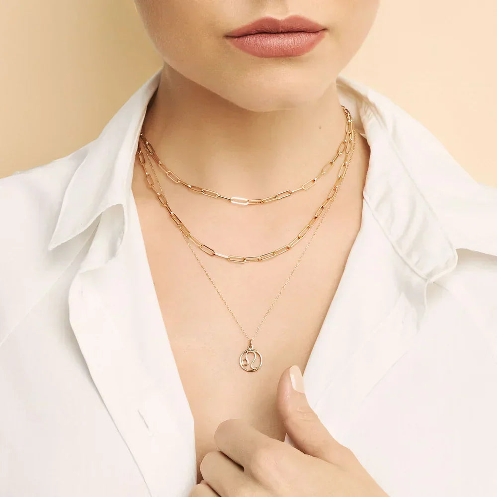 Collar con dije de signo zodiacal | Oro