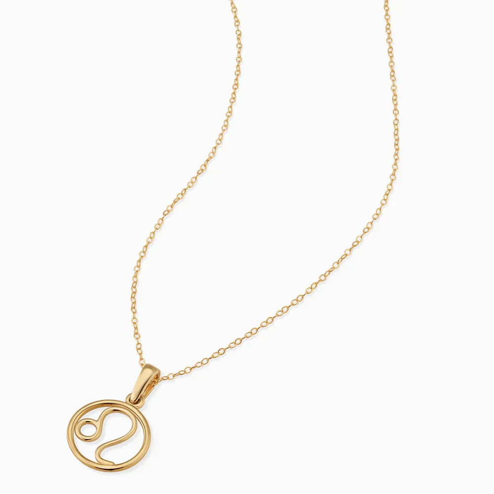 Collar con dije de signo zodiacal | Oro blanco