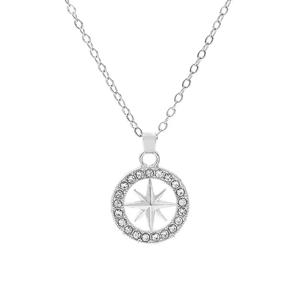 Collar con dije Estrella Polar | Oro blanco