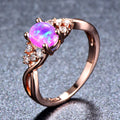 Anillo Sylva Moonhart Púrpura | Oro rosa