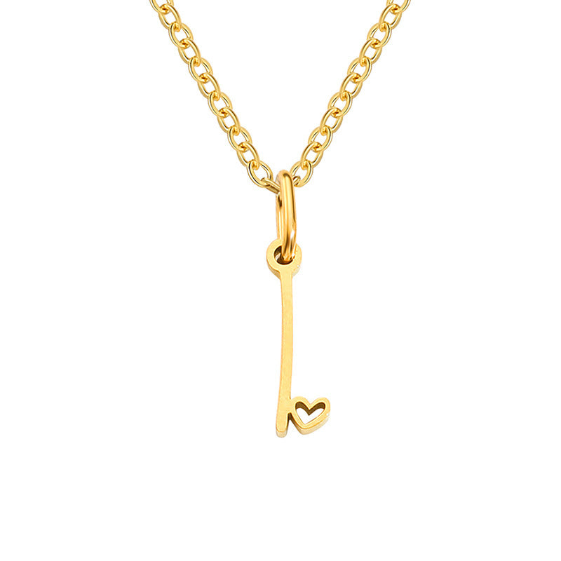 Collar con inicial Corazón | Oro
