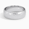Anillo Elric con Textura en Oro Blanco