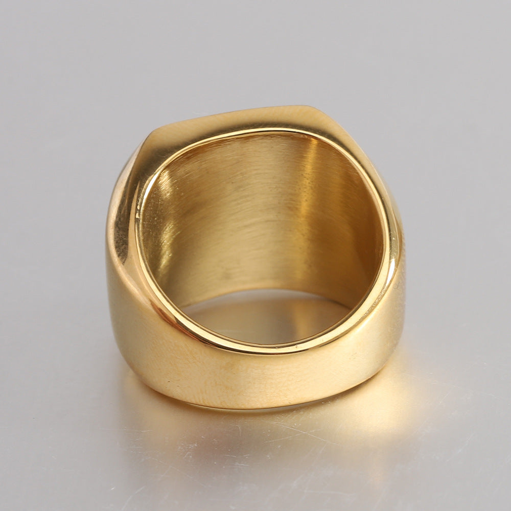 Anillo con Inicial Clásico Noble | Oro