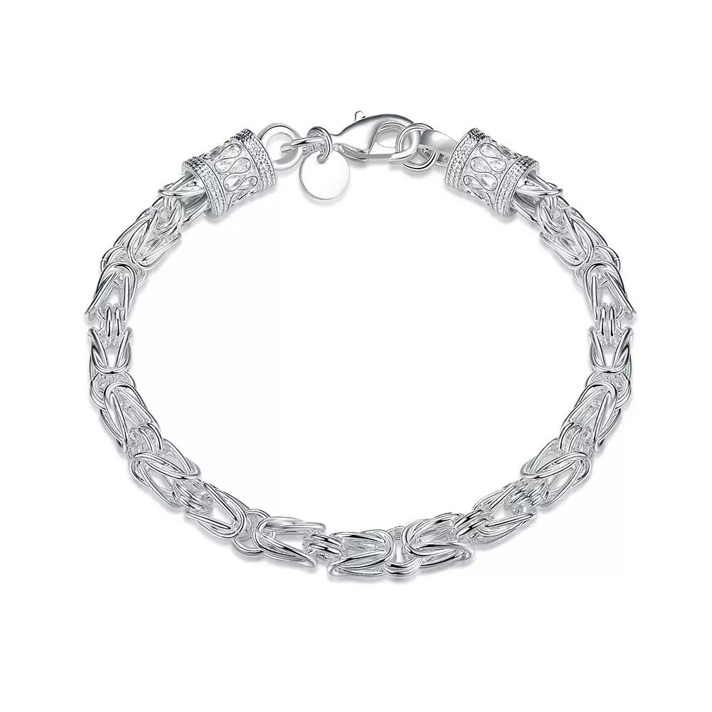 Pulsera Maximus Royal Tejida | Oro blanco
