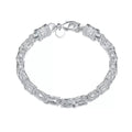 Pulsera Maximus Royal Tejida | Oro blanco