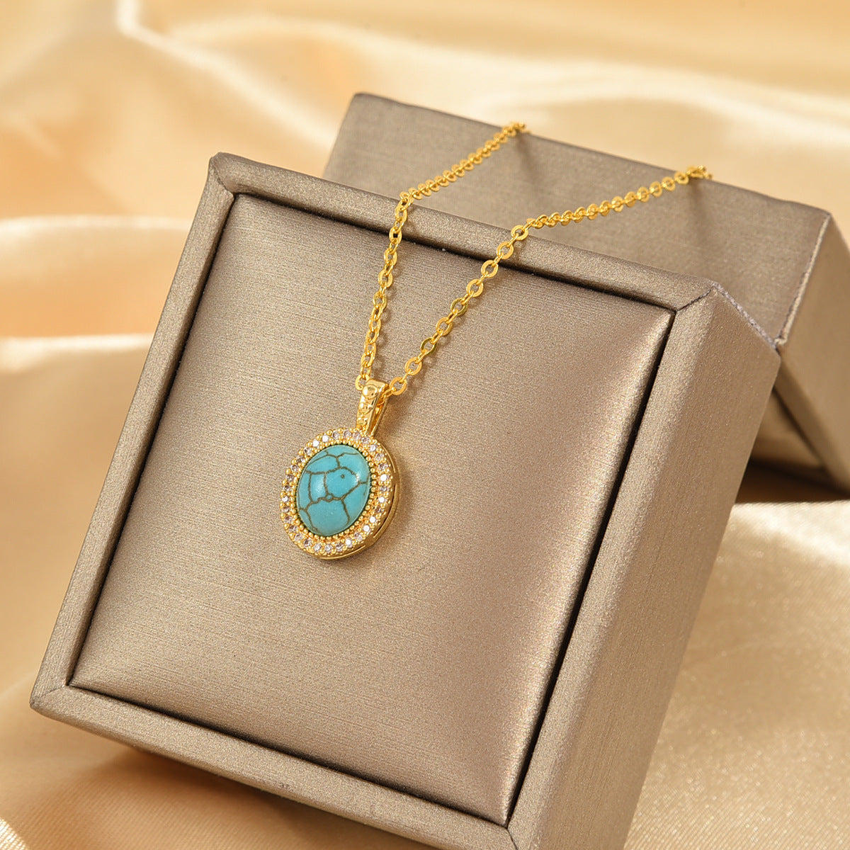 Collar Flor Azure Calysse | Oro