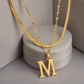 Collar con Inicial en Capas | Oro