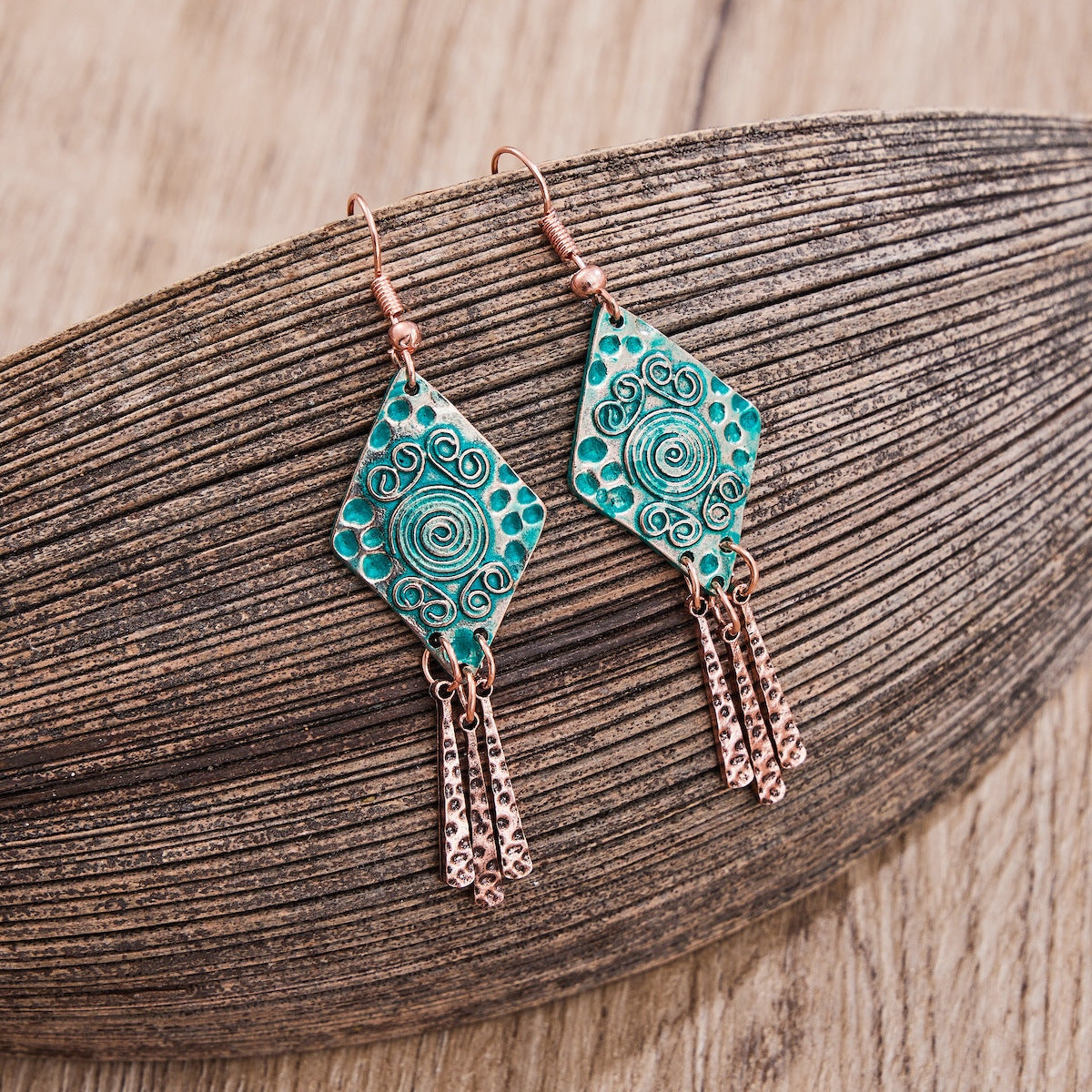 Aretes Espiral de Cobre Odessa